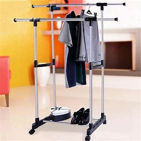 DOUBLE POLE CLOTH RACK