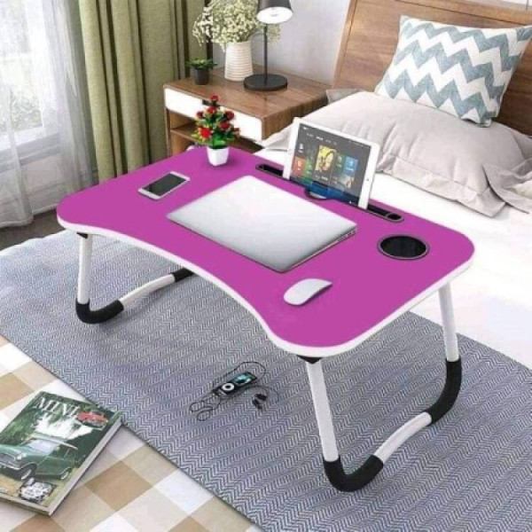 Portable Wooden LAPTOP Table (Purpale)